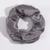 Scrunchies de Cetim Mais Vendidos Transfronteiriços em 70 Cores Sólidas, Elásticos de Cabelo de Alta Elasticidade para Mulheres, Acessórios de Cabelo Atacado