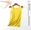 25 Nuevos Tops de Verano sin Costuras para Mujer, Corte Casual, Prendas Exteriores, Multicolor, Delgados, Versátiles, Base, sin Mangas