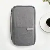 Bolsa para guardar documentos, Bolsa de viaje para pasaporte, Bolsa para documentos, Tarjetero para pasaporte, Billetera, Bolsa portátil de tela Oxford para documentos