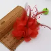 Cosmos fabricantes atacado tecido coreano fio leve flor de seda roupas sapatos e chapéus acessórios flor artificial chapéu pequeno feito à mão