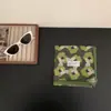 ¡Pequeña literatura y arte gris! Pañuelo Cuadrado Pequeño de Algodón Estampado Azul y Rojo Vintage Estilo Coreano Pañuelo Versátil de Alta Calidad