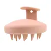 Cepillo para Champú de Silicona Pura Transfronterizo, Cepillo Suave Exfoliante Masajeador, Peine Masajeador Limpiador del Cuero Cabelludo, Peine para Champú de Baño para Bebé
