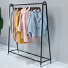 Arara de chão para loja de roupas, arte em ferro, cor dourada, simples, para uso doméstico, específica para quarto, conjunto de araras para pendurar, prateleira para loja de roupas femininas