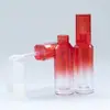 Tubo Personalizado para Brillo de Labios 3.2m L Transfronterizo Gama Alta DIY Tubo Vacío para Brillo de Labios Rojo Degradado Embalaje Redondo para Brillo de Labios