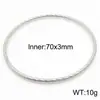 Joias de Aço Inoxidável Pulseira Empilhável Torcida Moderna Padrão Torcido de Aço Titânio Moda Acessório de Pulseira Diâmetro Interno 68*3mm