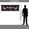 1 peça Cortina Curta Floral Multicolorida Cortina de Cozinha Meia Cortina Transfronteiriça Halloween Janela Pequena Decorativa Poliéster Algodão
