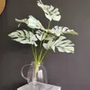 Tela de Píxeles con Textura Simulada Impresa en 3D Hoja de Tortuga de 7 Cabezas Estilo Retro Transfronterizo Planta de Decoración de Paisaje para Bodas en Casa