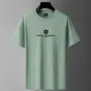 Camiseta de manga curta masculina roupas de verão masculina algodão puro camiseta masculina roupas de verão meninos top solto masculino meia manga moda