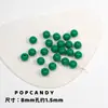 Colección de Cuentas Redondas Acrílicas de Color Sólido Pulsera Collar Cadena para Teléfono Móvil Cuentas Agujero Recto Básico Joyería Colorida Cuentas Sueltas
