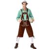 Pinse Amazon Ropa Tradicional Alemana para Hombre Oktoberfest Camisa a Cuadros Tirantes Bordados con Capucha Set