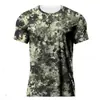 Camiseta de Manga Corta Casual Transpirable Holgada para Hombre Camuflaje Estampado Digital 3D Venta Caliente Transfronteriza Europea y Americana Verano 2026