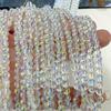 Vidrio de cristal color natural barroco multicolor cuenta redonda cuenta de burbuja sirena collar diy material de accesorios semiacabados