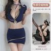 Lingerie Sexy Atacado Celebridade da Internet Uniforme de Aeromoça Roupa de Tentação Saia Curta Justa ao Quadril Feminina Roupa Sexy para Boate Performance Feminina