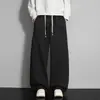 Pantalones deportivos de pierna recta con bloques de color, peso pesado y caída suave, personalizados para hombres y mujeres, nuevo estilo de otoño, pantalones deportivos casuales de punto morado holgados