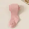 Medias para niñas transfronterizas, artículo popular de comercio exterior, calcetines con cielo estrellado brillante, mallas suaves de algodón con rayas verticales de alta elasticidad para niñas jóvenes