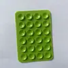 24 Ventosas de Silicona, 24 Ventosas de un Solo Lado, Base Adhesiva Cuadrada, Antideslizante, Estable, Soporte Móvil Movible, Versión Delgada