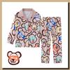 Pijamas Infantis 2025 Estilo Primavera e Outono Meninas Desenho Animado Manga Comprida Estilo Fino Crianças Grandes Adolescentes Meninos Roupa de Dormir