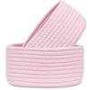 Cesta de Almacenamiento Tejida de Cuerda de Algodón Más Vendida en Amazon para Escritorio, Snacks, Juguetes, Cosméticos, Caja de Almacenamiento para Oficina, Cesta para Artículos Varios