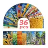 Colección de Pinturas al Óleo Estilo Van Gogh Modelo Nuevo Transfronterizo Set de 36 Piezas Tarjeta Decoración Artística Decoración del Hogar Tarjetas de Pintura