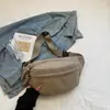 Bolso cruzado nuevo de moda para mujer, bolso de pecho de pana, bolso de hombro deportivo, bolso tote simple de color liso de gran capacidad, moderno