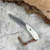 Cuchillo de Exterior Damasco Transfronterizo Cuchillo para Fruta Cuchillo de Camping Cuchillo Plegable Portátil Cuchillo Portátil Cuchillo Afilado En Stock