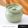 Olla de barro olla para guisar baño maría para una persona snacks Shaxian olla para guisar huevo al vapor con tapa olla para sopa olla de cocción lenta de cerámica tazón para sopa