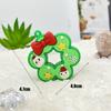 Llavero Colgante de Navidad Papá Noel Santa Muñeco de Nieve Árbol de Navidad Accesorios Pegamento Suave Navidad Pequeños Regalos