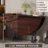 Mesa de Comedor Plegable para Uso Doméstico, Adecuada para Apartamentos Pequeños, Mesa de Comedor Simple para Apartamentos de Alquiler, Móvil, Multifuncional, Mesa Redonda Grande Invisible