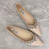 Mocassins Street-Style de Alto Valor para Aumentar a Altura e Emagrecer, Novos Sapatos Baixos de Bico Fino Gentis e Elegantes para a Noite em Estilo Francês para Primavera e Verão