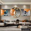 Pintura Colgante de Pared de Fondo de Sofá con Buen Significado, Pintura de Paisaje Moderna Simple de Lujo Accesible, Nueva Pintura Decorativa de Sala de Estar de Alta Gama y Atmosférica