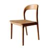 Mesa de jantar de luxo Nordic Light e combinação de cadeira mesa redonda moderna minimalista de madeira maciça grande mesa redonda para casa sala de estar mesa de jantar de lazer