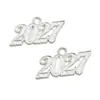 Tamaño Mediano Número de Año 2026/2027 Hecho a Mano Creativo DIY Aleación Joyería Accesorios Aretes Pulsera Colgante Tamaño Mediano