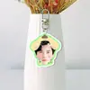 Li Jian Acrílico Blanco Llavero de Doble Cara Soporte para Ventilador Colgante para Bolsa Colgante para Mochila Artículos de Merchandising Diseño Personalizado