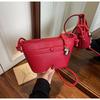 Bolsa Transversal Simples Casual de Moda Transfronteiriça de Pele de Ovelha Estilo Barco Bolsa de Mão Versátil Moderna Bolsa de Ombro Leve de Alta Qualidade