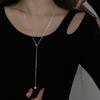 Collar Largo con Borla en Forma de Corazón para Mujer, Diseño de Nicho con un Toque de Lujo, Cadena Trendy para Suéter de Otoño e Invierno