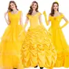 La Bella y la Bestia cosplay Vestido de Princesa Bella Vestido de Princesa Bella cosplay Ropa Mujer