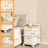 Estante de almacenamiento pequeño con ruedas 2026 modelo nuevo para sala de estar y dormitorio, gabinete de plástico multicapa móvil tipo cajón, caja de almacenamiento para snacks
