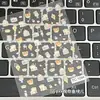 Pegatinas Rilakkuma estilo coreano lindo caricatura funda para iPhone pegatinas iPhone17 lente pegatinas DIY
