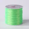 Hilo Elástico Plano de Color del Fabricante 0.8mm Cordón Elástico Pulsera DIY Hilo para Ensartar Cuentas Tejido a Mano Hilo para Bordado