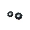 Botões de Camélia Vintage com Cravação de Diamantes Estilo Francês, Botões Metálicos de Alta Qualidade Luxo Estilo Chanel para Casaco, Suéter, Terno