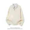Otoño 2026 Nuevo Estilo Sudadera con Cuello de Camisa Falsa de Dos Piezas Ropa de Diseñador para Hombre Sudadera de Moda de Alta Gama Moda de Celebridades de Internet