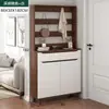 Sapateira de grande capacidade, armário de entrada para sapatos, divisória de armazenamento com economia de espaço, armário de entrada multicamadas, armário de armazenamento integrado ultrafino