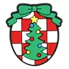 Encantos de Zueco de Dibujos Animados de PVC para Navidad Copo de Nieve Hombre de Jengibre Muñeco de Nieve Hebillas de Zapato de Goma Blanda Accesorios de Decoración de Zapatos DIY Festivos