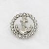 Ancla hueca de metal diamante de alta gama botón de metal abrigo abrigo suéter estilo Chanel retro botón decorativo