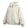 En Stock Chaqueta de Invierno de Alta Calidad Americana de Calle con Cuello de Piel Sintética y Cuero PU Algodón para Hombres y Mujeres, Abrigo Grueso y Forrado de Felpa de Moda