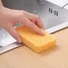 Esponja para platos de pulpa de madera espesada, secado rápido, no grasosa, para uso en la cocina, fregar ollas y platos, eliminación de manchas, herramienta de limpieza