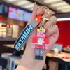 Minecraft Llavero Colgante de Plástico Blando Cadena de Llaves Personaje Colgante para Coche Muñeco de Dibujos Animados Ladrillo de Construcción de PVC Creativo