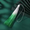 Nuevo Colgante de Borla Degradada de Extremo Cerrado de 13 cm Hecho a Mano DIY Accesorio de Joyería Estilo Antiguo Colgante de Abanico Accesorio para Bolso Hanfu