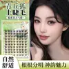 Pestañas Postizas Yuxiaoya Magnolia para Mujer Estilo Natural Simuladas Transparentes con Tallo Delgado Segmentadas Individuales en Racimo Injerto Sensación de Aire