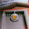 Colgante de Calabaza de Calcedonia Verde Hielo Incrustado Plateado de Alta Calidad, Popular Colgante de Jade Cara de Huevo de Paloma de Ágata Rosa de Gama Alta